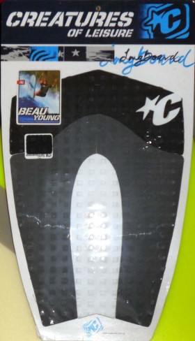 Beau Young Longboard Traction Pad – Colors: White/Charcoal/Black