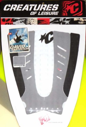 David Rastovich Surfboard Traction Pad – Colors: White/Grey/Black