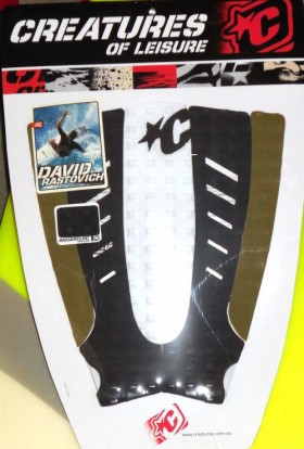 David Rastovich Surfboard Traction Pad – Colors: White/Black/Olive