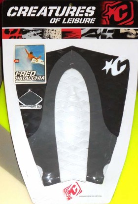 Fred Patacchia Surfboard Traction Pad – Colors: White/Charcoal/Black