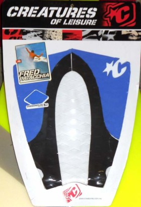 Fred Patacchia Surfboard Traction Pad – Colors: White/Black/Blue