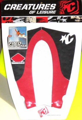 Fred Patacchia Surfboard Traction Pad – Colors: White/Red/Black