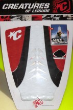 Jake Paterson Surfboard Traction Pad – Colors: White/Black/Red