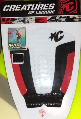 Mick Fanning Surfboard Traction Pad – Colors: White/Black/Red