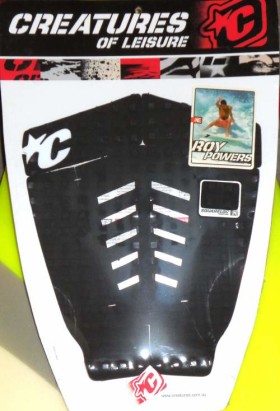 Roy Powers Surfboard Traction Pad – Colors: Black/Black/Black