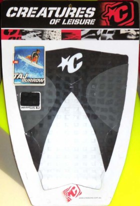 Taj Burrow Surfboard Traction Pad – Colors: White/Black/Charcoal