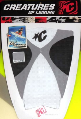 Taj Burrow Surfboard Traction Pad – Colors: White/Grey/Black